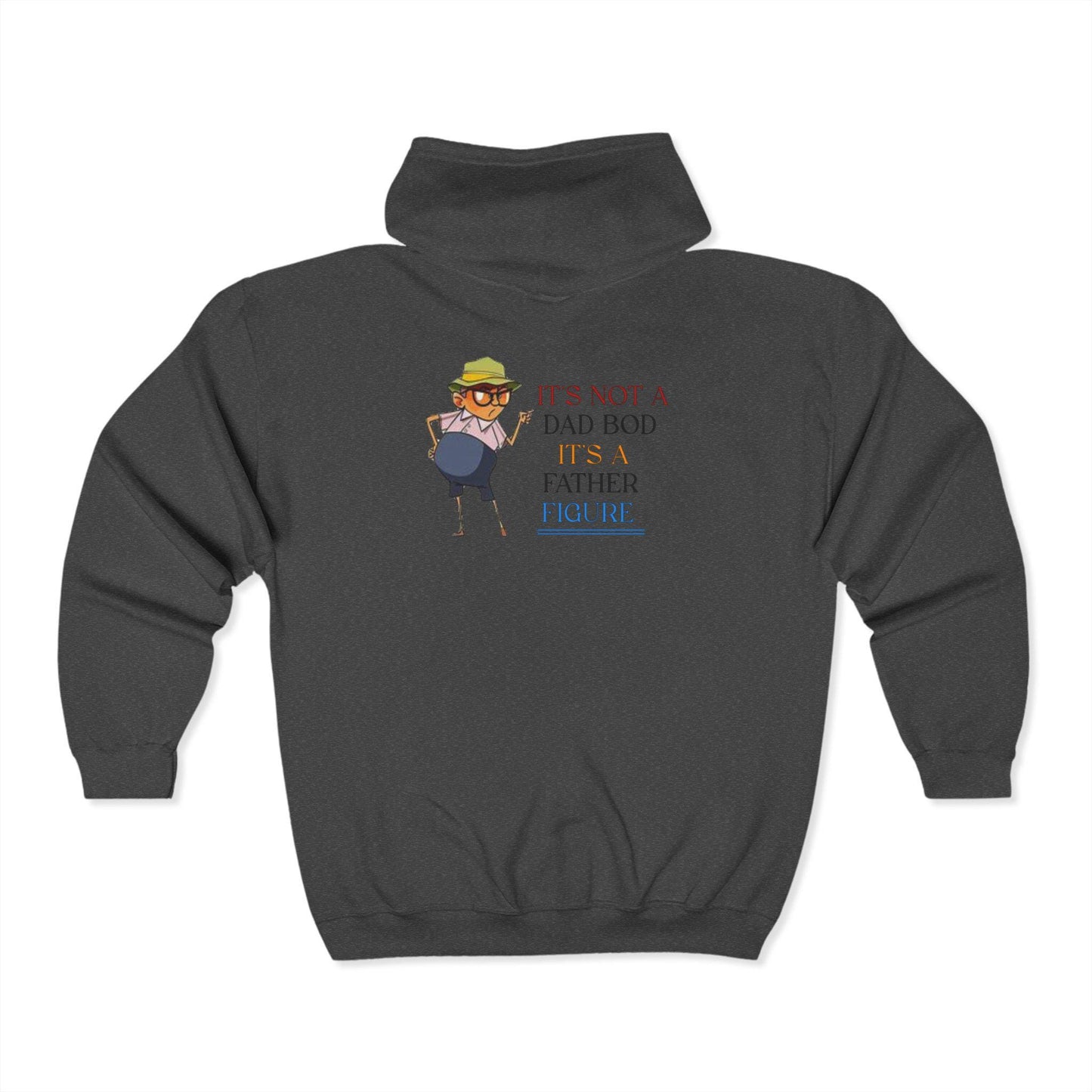 Funny Figure Full Zip Hoodie for Autumn, Cozy Unisex Sweatshirt for Gifting, Fall Celebration Casual Wear, Gift-ready Hooded Jacket, Comfy