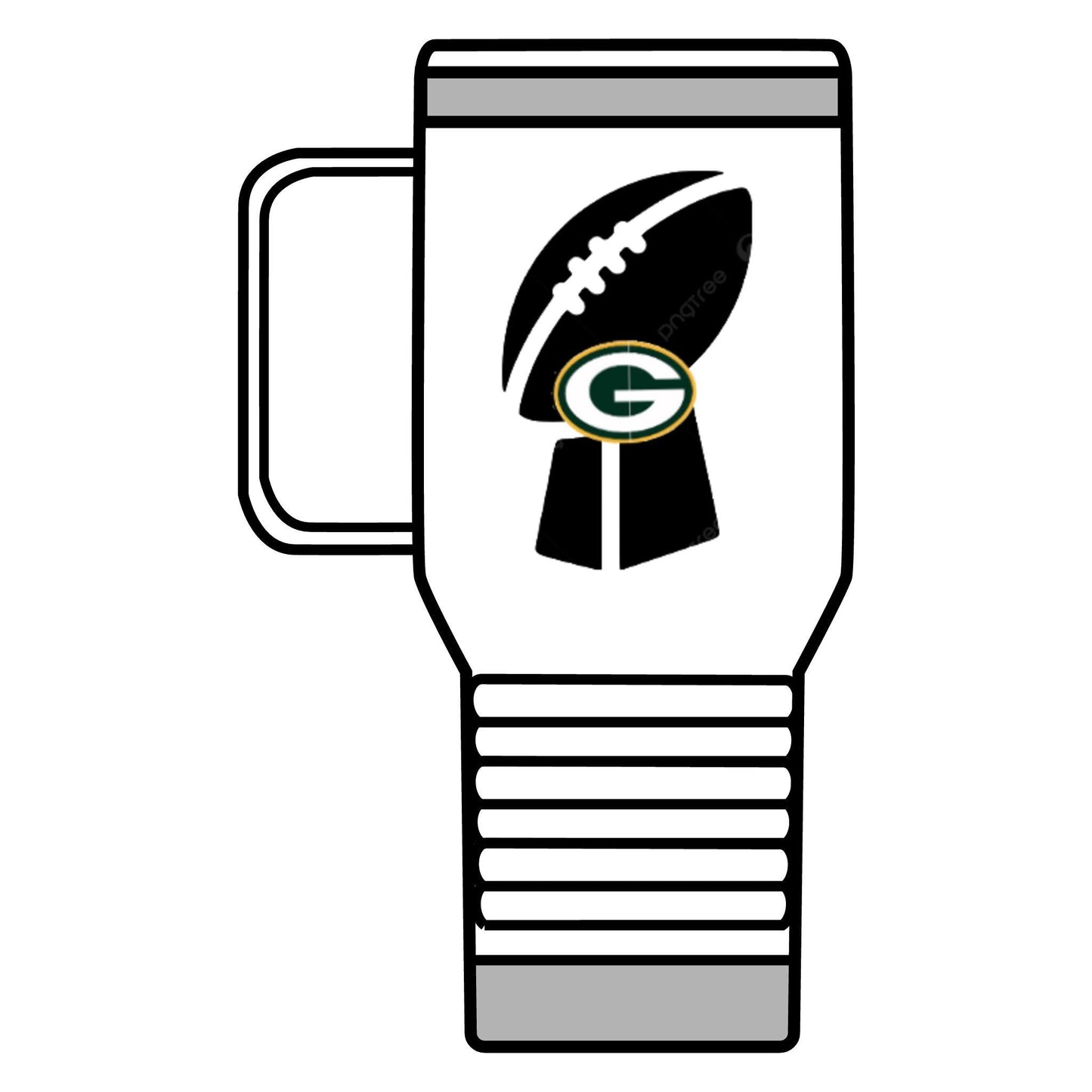 Green Bay Packers Travel Mug - 20oz Football Thermos for Game Day