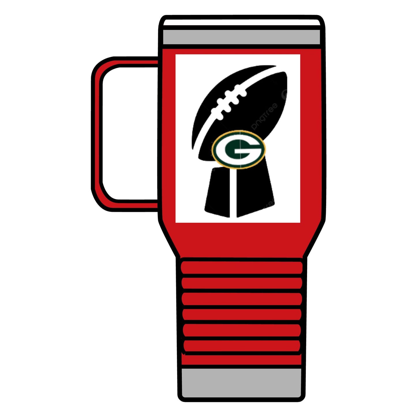 Green Bay Packers Travel Mug - 20oz Football Thermos for Game Day