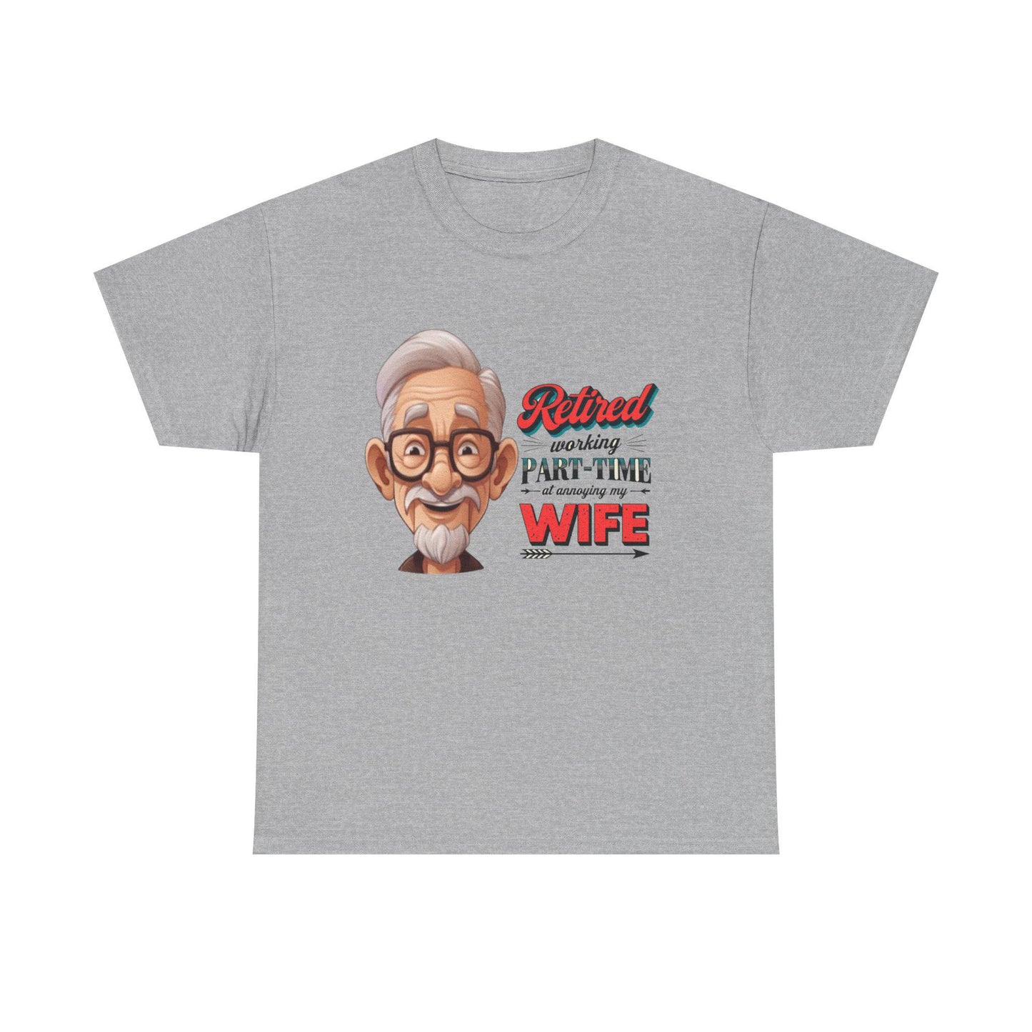 Funny Heavy Cotton Tee - Humorous Unisex T-Shirt, Joke Graphic Tee, Sarcastic Shirt, Cool Shirt Gift, Lightweight Cotton Tee