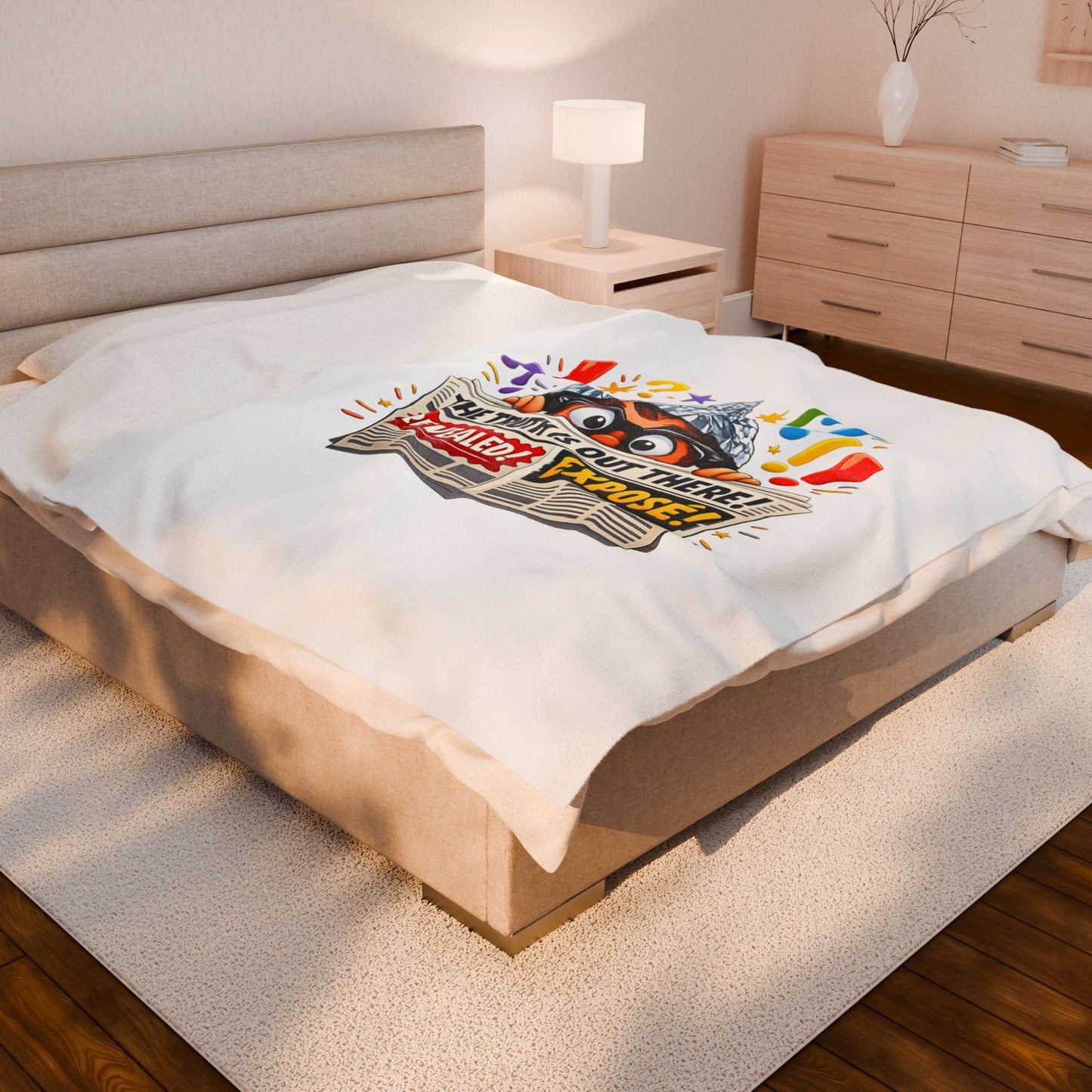 The Truth Is Out There Plush Blanket | funny conspiracy, stamped fact