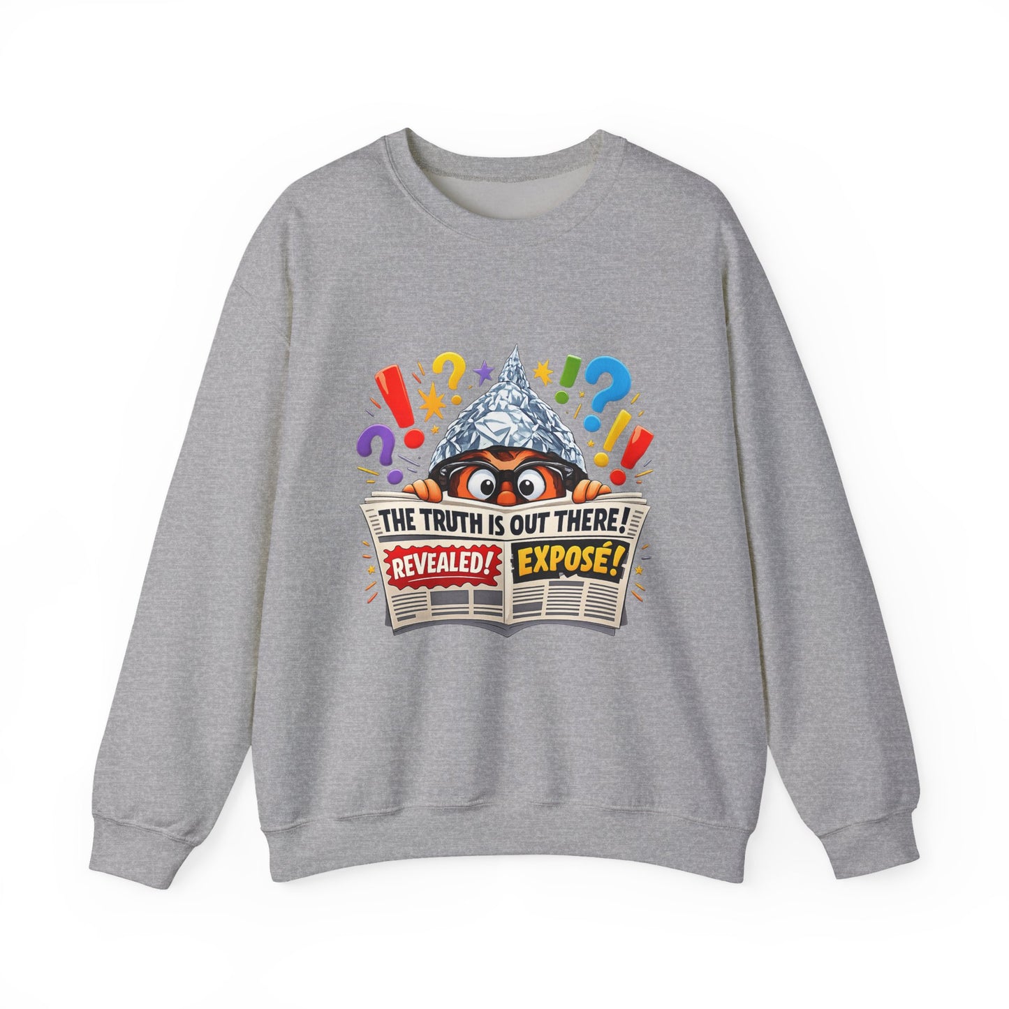 The Truth Is Out There Crewneck Sweatshirt | funny conspiracy, stamped fact