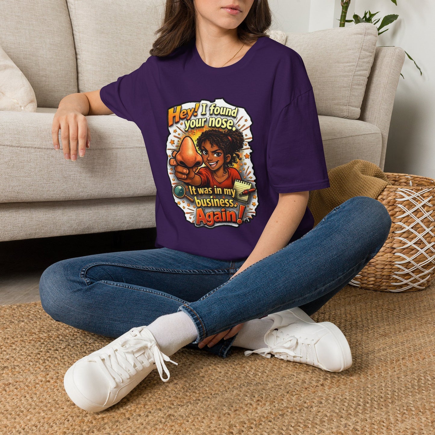 Funny 'Hey I Found Your Nose — It Was In My Business Again' T-Shirt