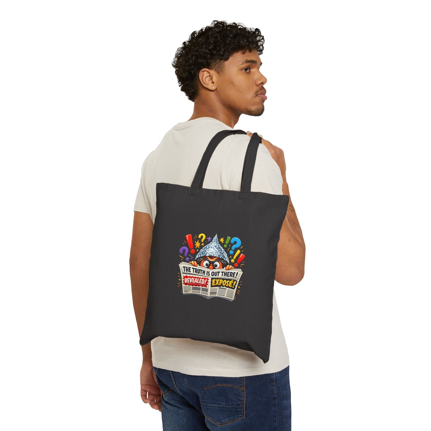 Mundane Mystery 'Exposed' Tote | funny conspiracy, stamped fact
