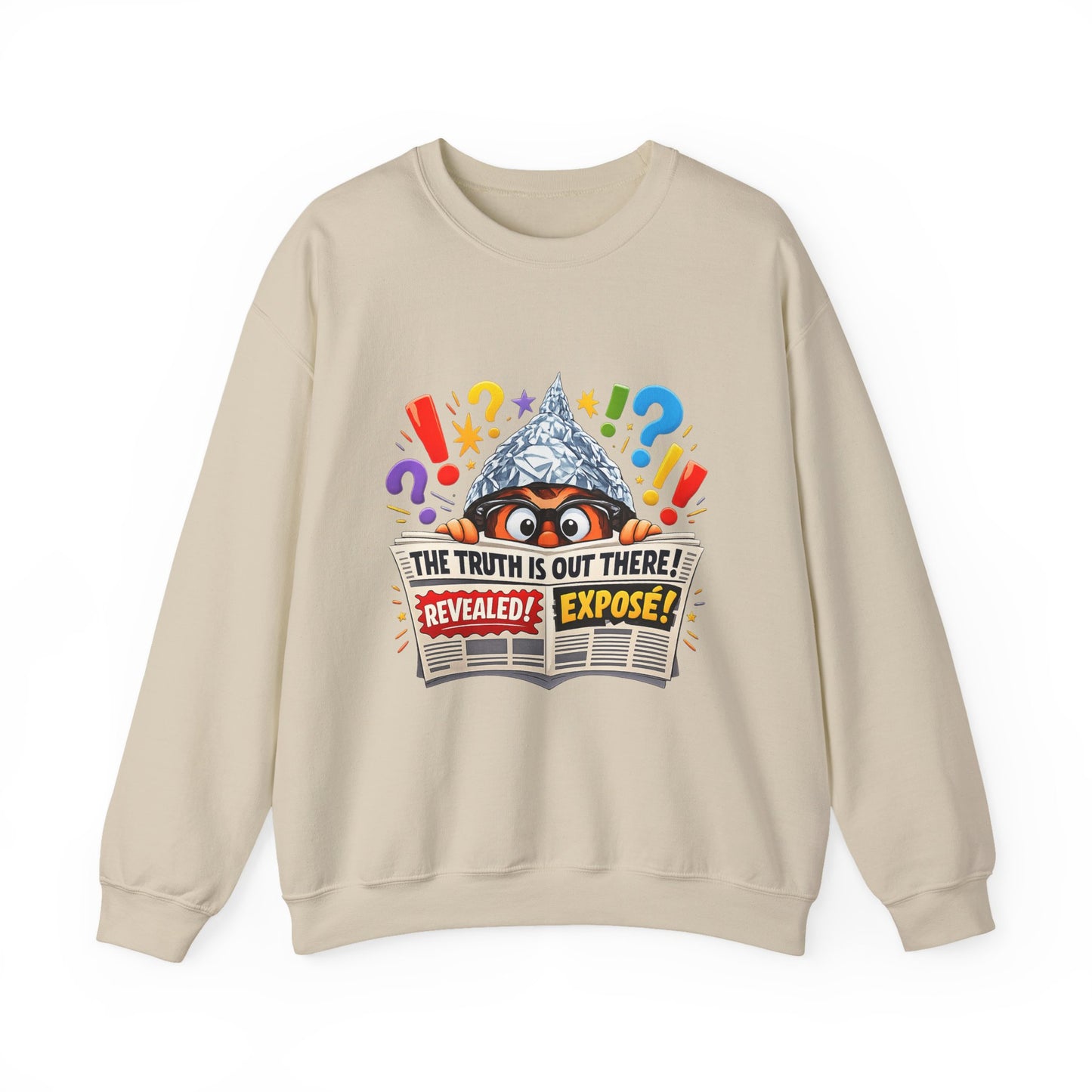 The Truth Is Out There Crewneck Sweatshirt | funny conspiracy, stamped fact