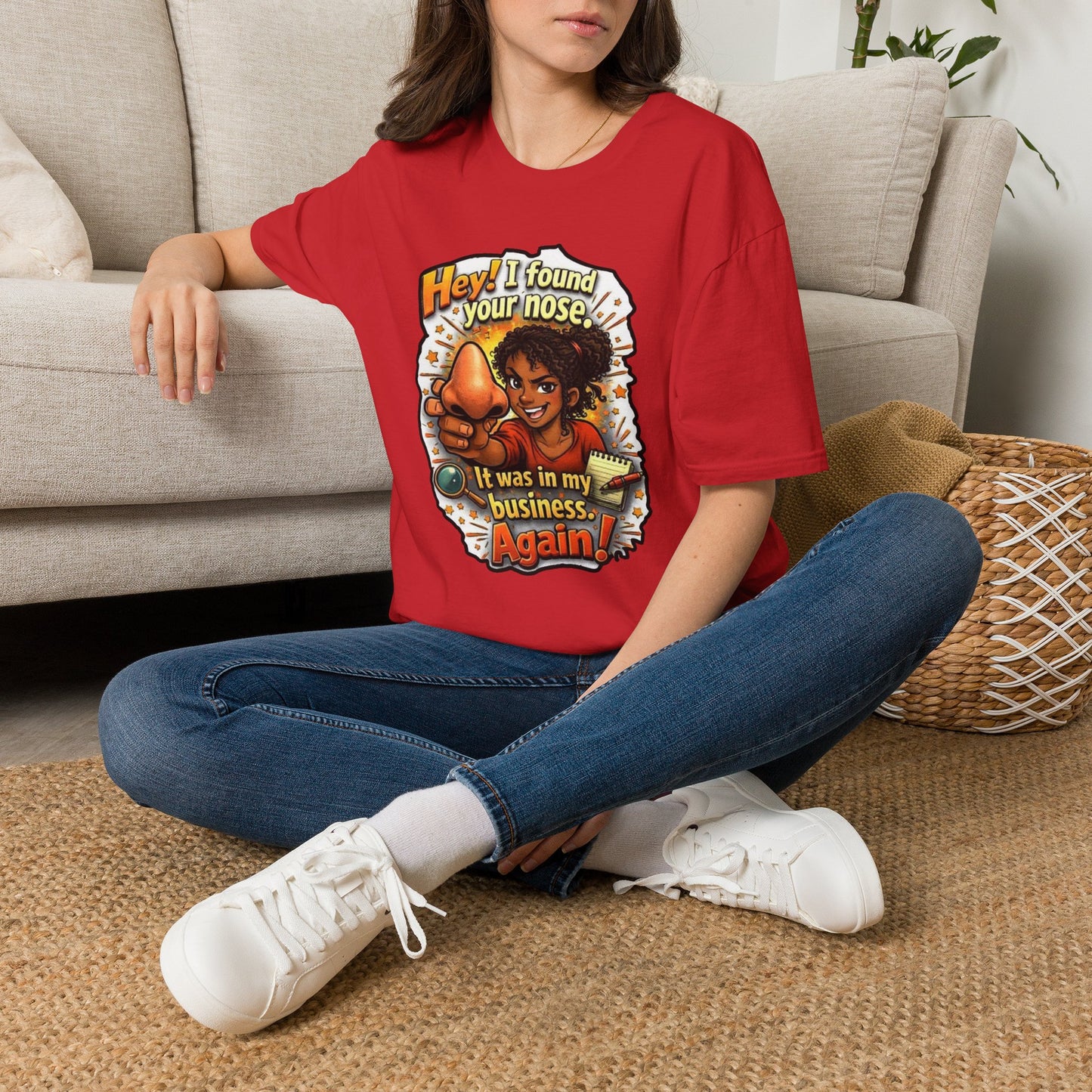 Funny 'Hey I Found Your Nose — It Was In My Business Again' T-Shirt