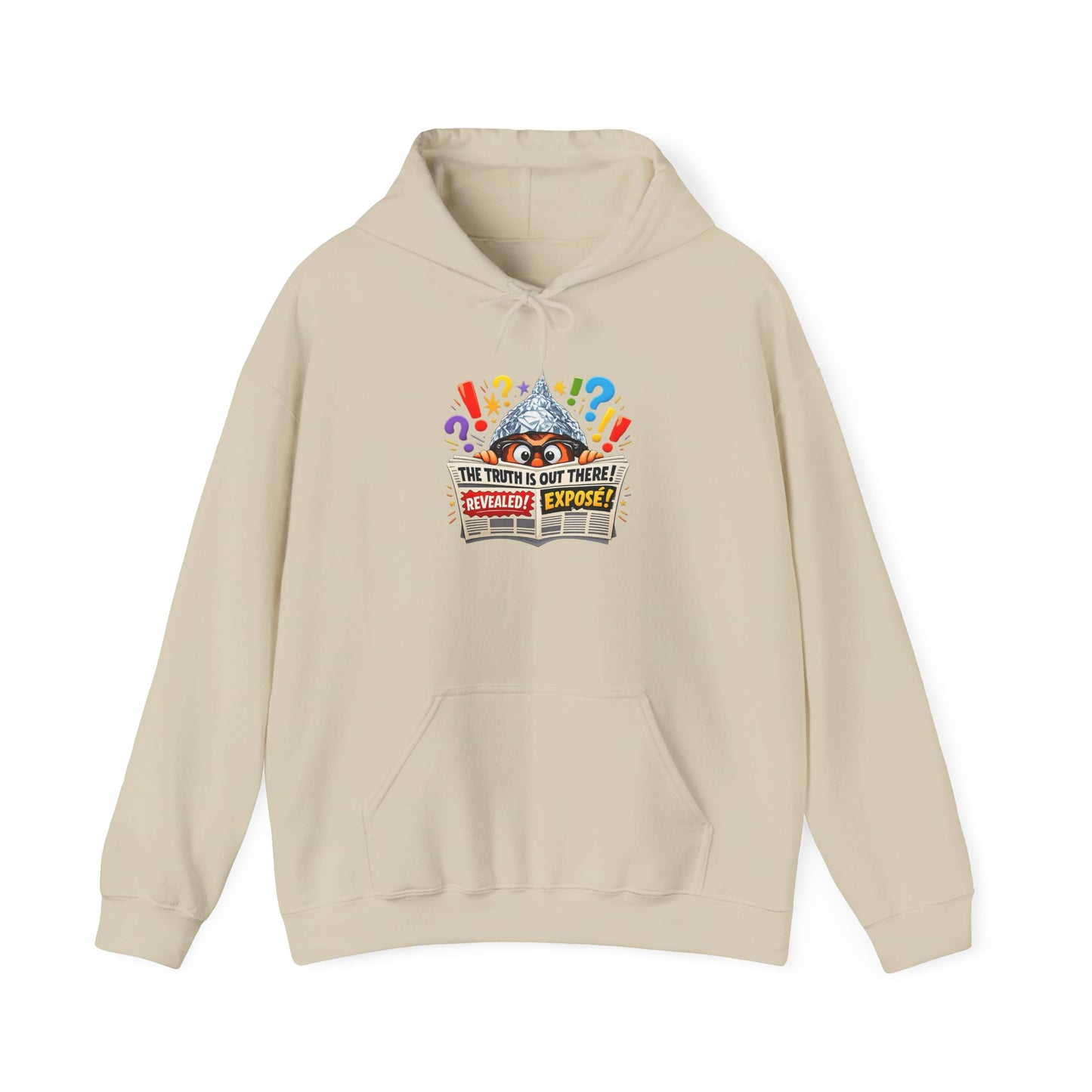 Mundane Mystery 'Exposé' Hoodie | funny conspiracy, stamped fact