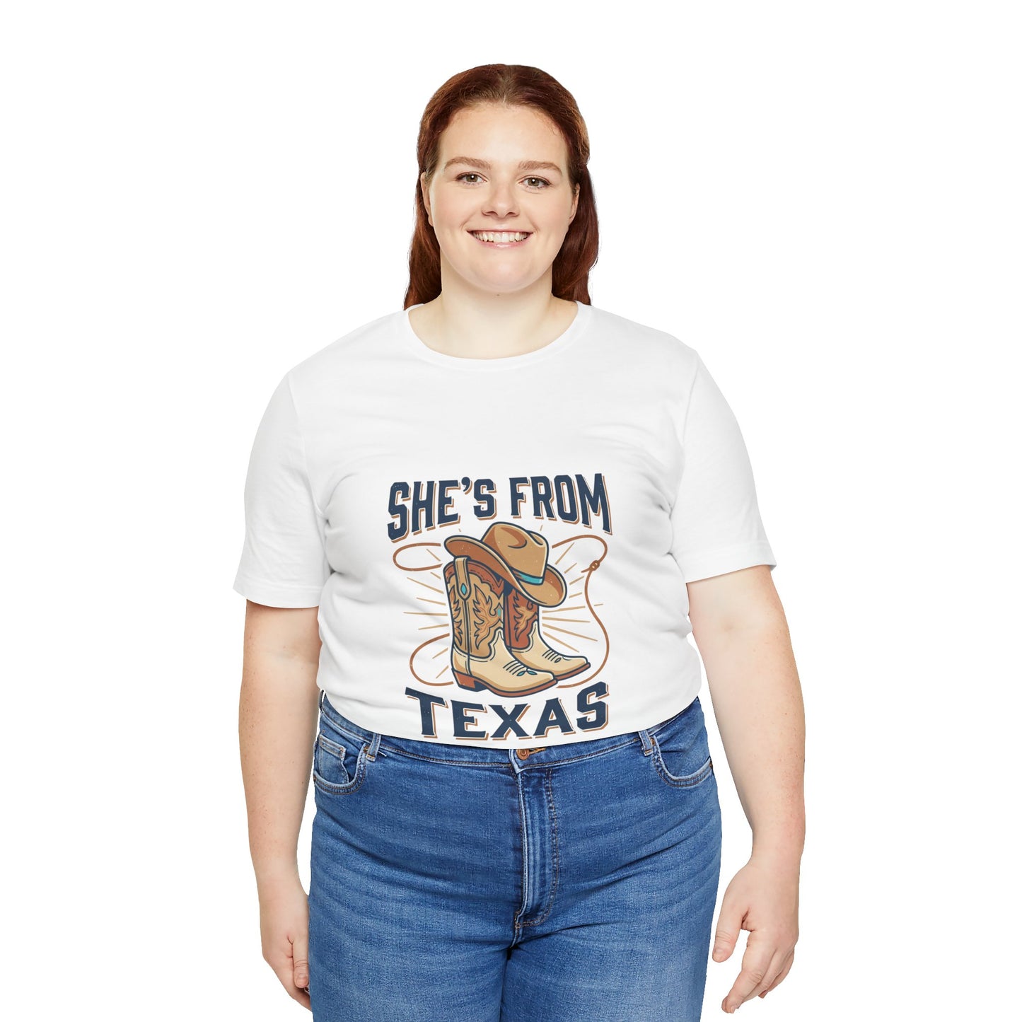 She’s From Texas Tee | Lone Star cowgirl, southern state pride