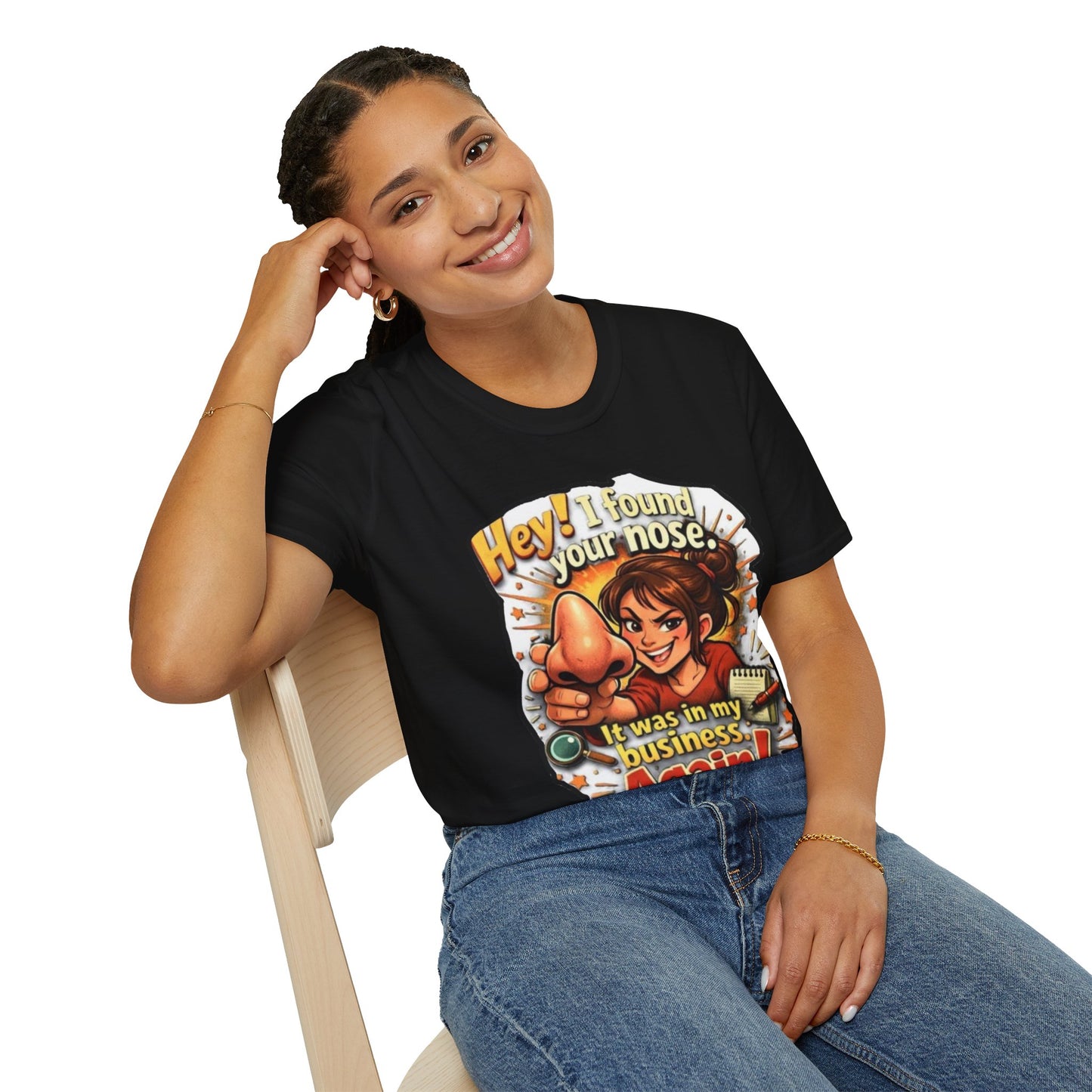 Funny 'I Found Your Nose' T-Shirt — Vintage Cartoon Graphic
