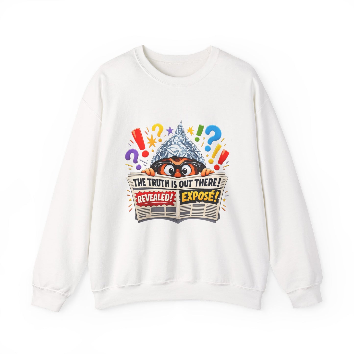 The Truth Is Out There Crewneck Sweatshirt | funny conspiracy, stamped fact