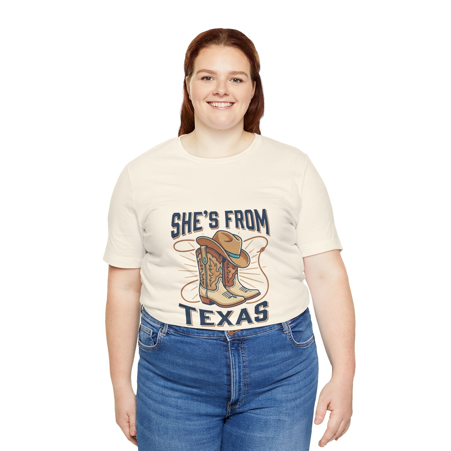 She’s From Texas Tee | Lone Star cowgirl, southern state pride