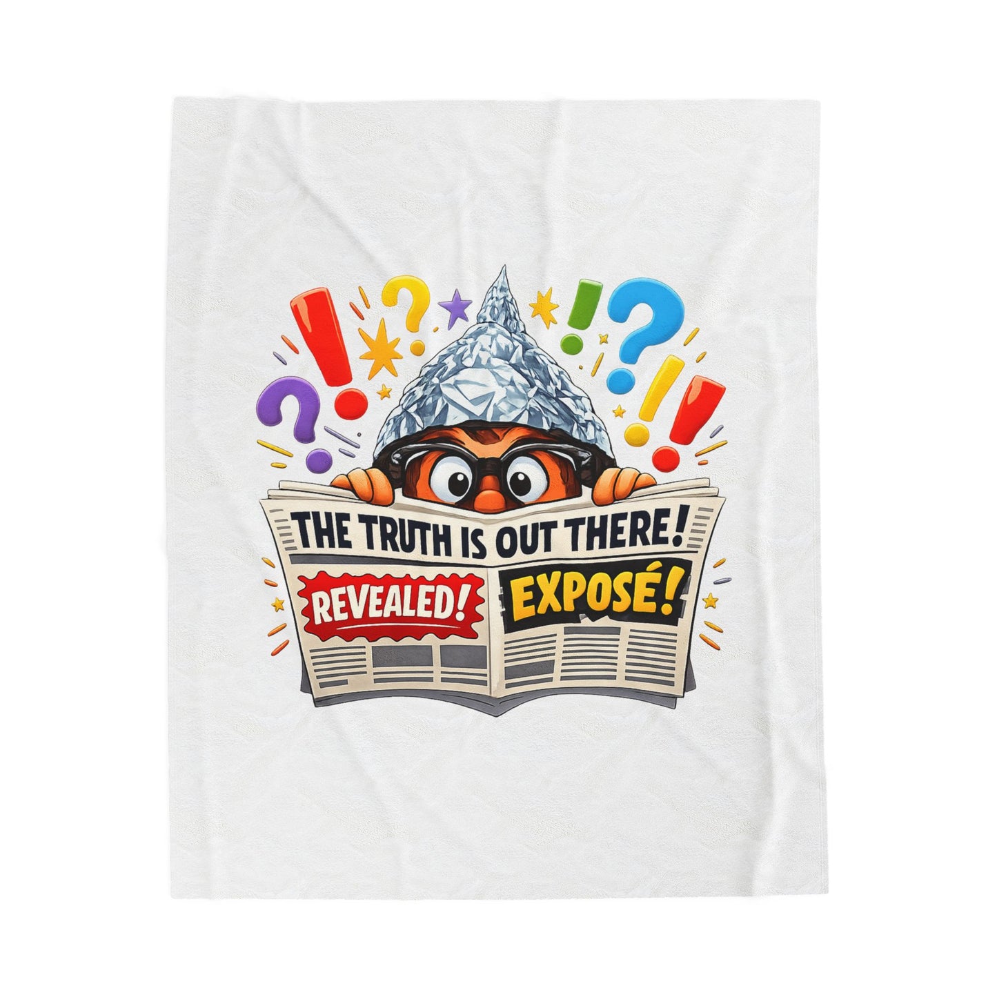 The Truth Is Out There Plush Blanket | funny conspiracy, stamped fact