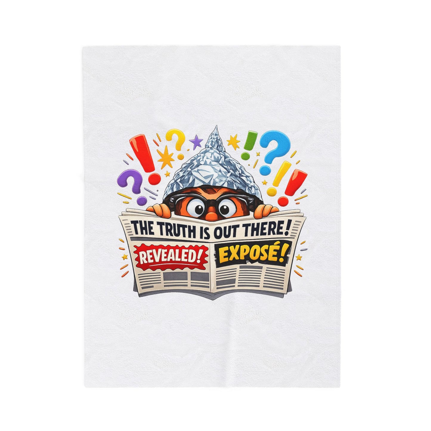 The Truth Is Out There Plush Blanket | funny conspiracy, stamped fact