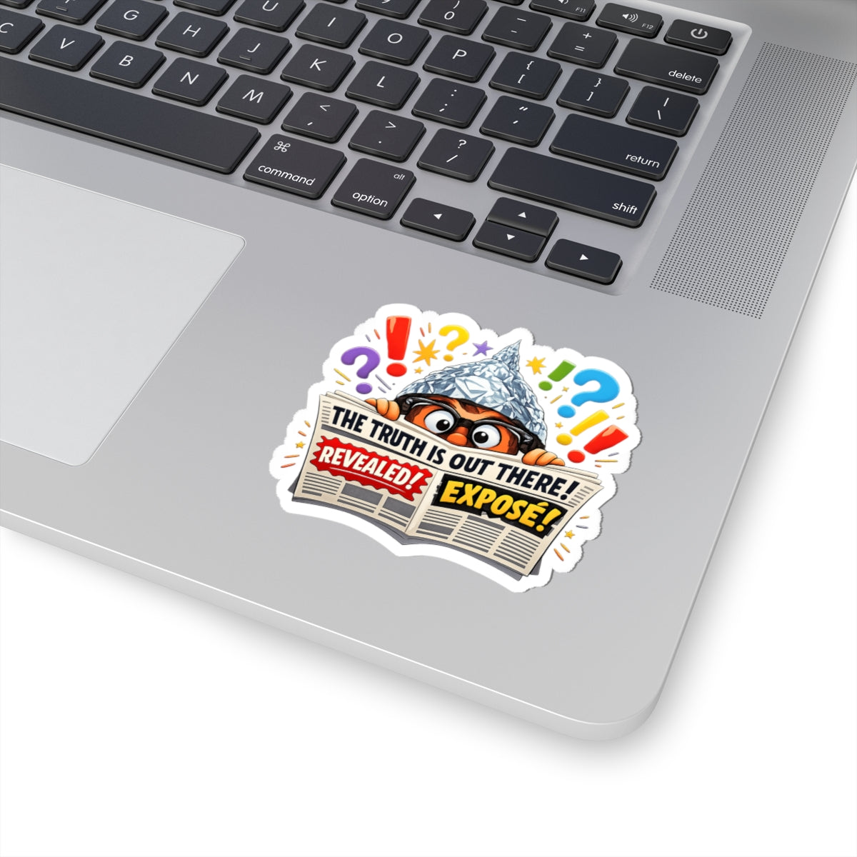 The Truth Is Out There Sticker | funny conspiracy, stamped fact