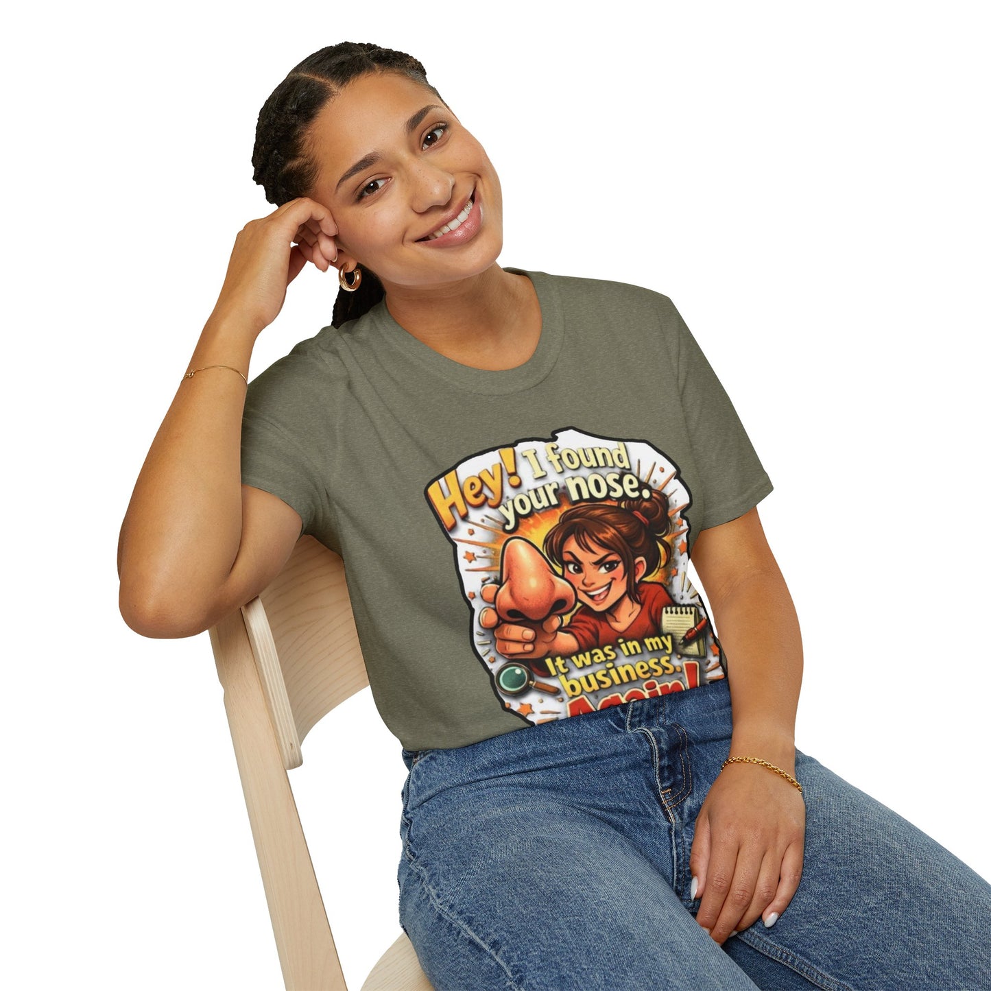 Funny 'I Found Your Nose' T-Shirt — Vintage Cartoon Graphic