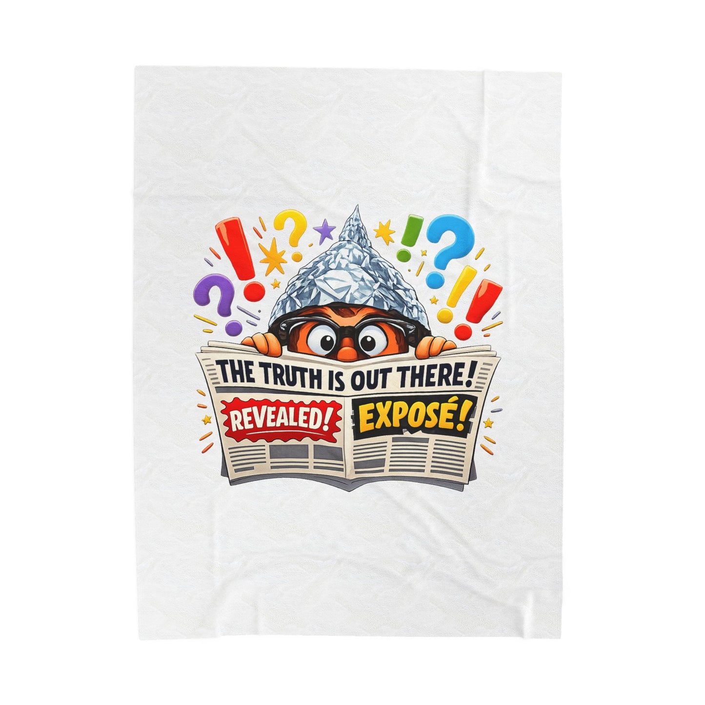 The Truth Is Out There Plush Blanket | funny conspiracy, stamped fact