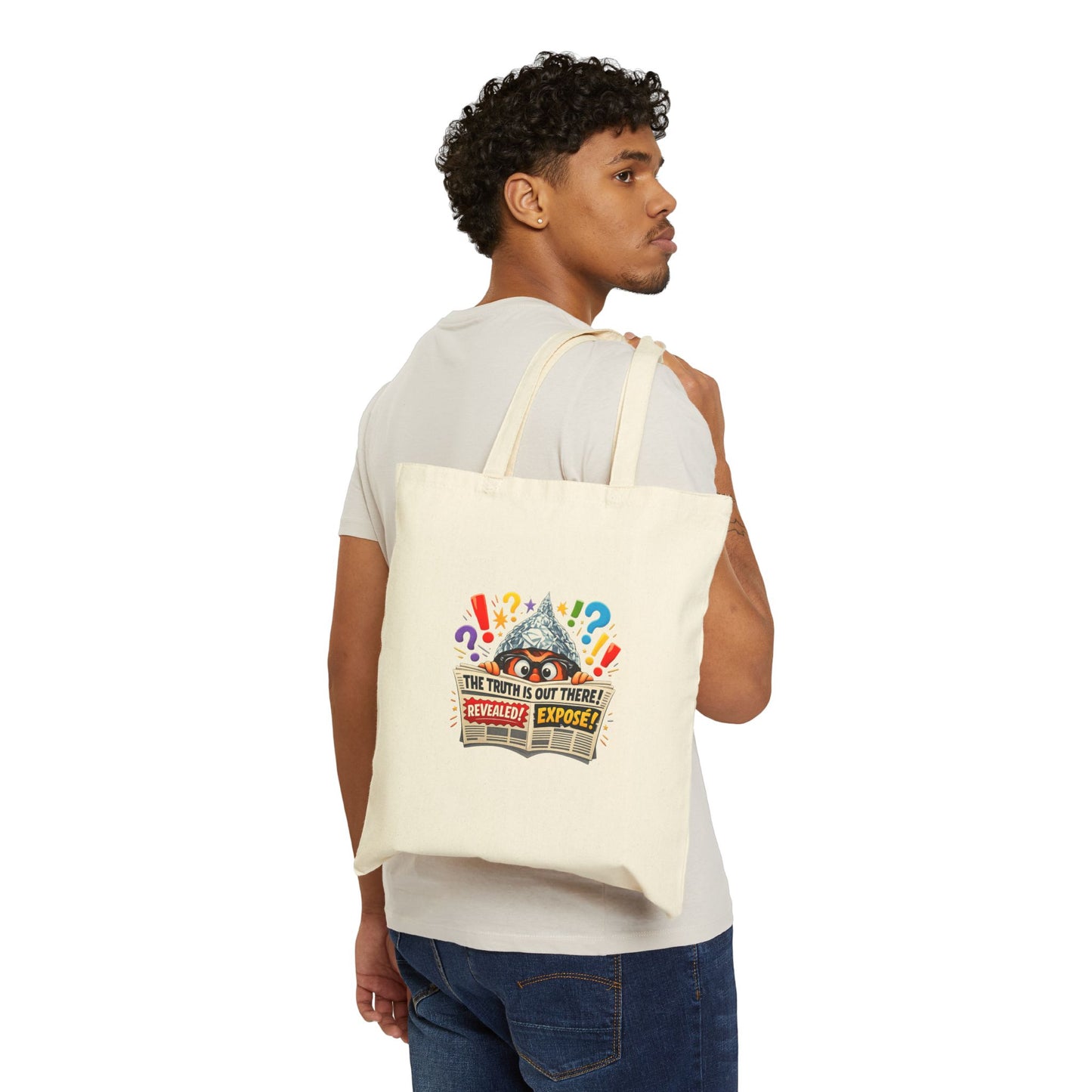 Mundane Mystery 'Exposed' Tote | funny conspiracy, stamped fact