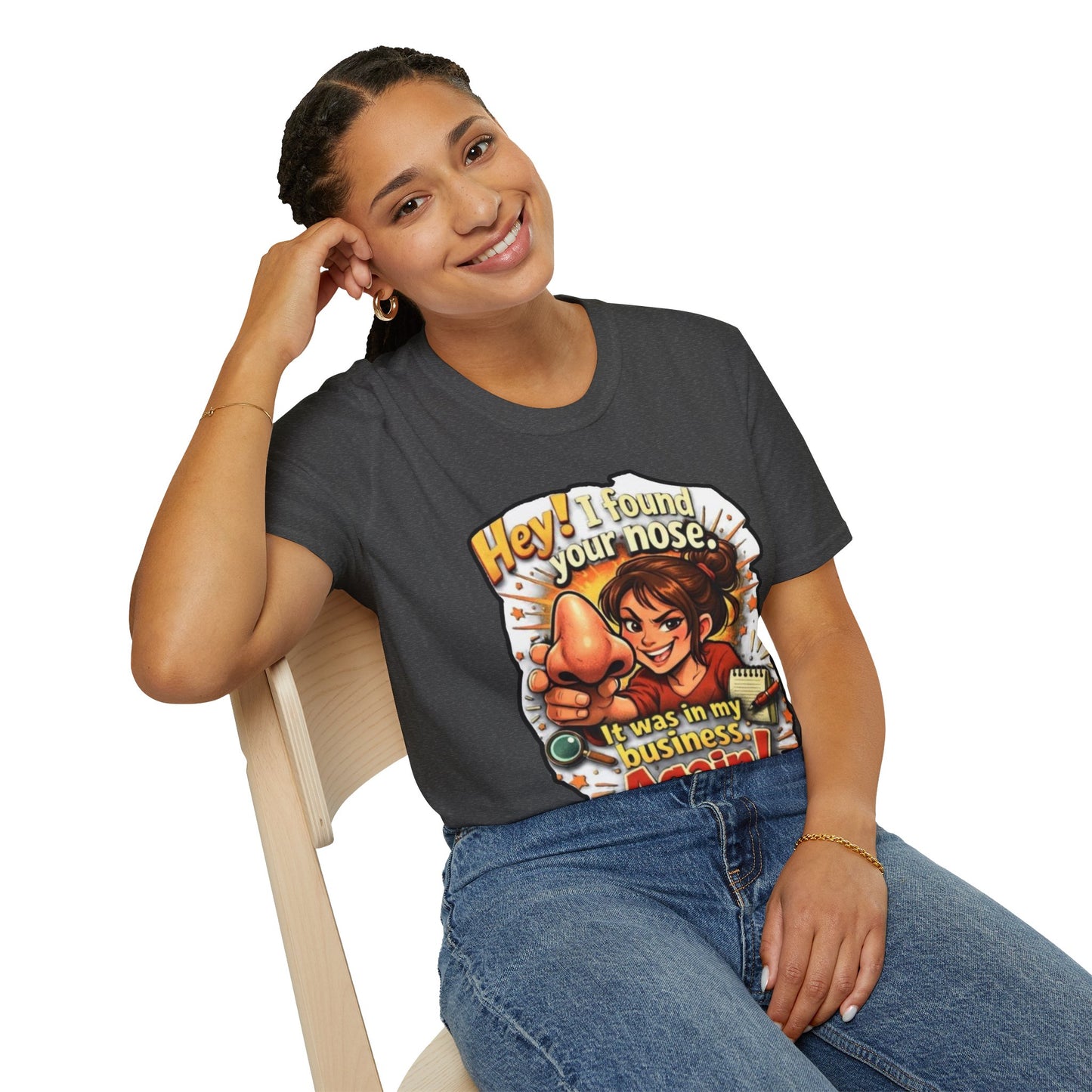 Funny 'I Found Your Nose' T-Shirt — Vintage Cartoon Graphic