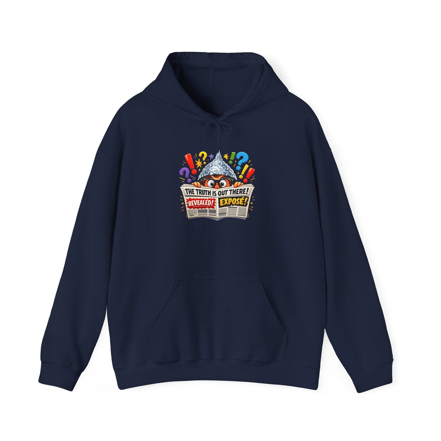 Mundane Mystery 'Exposé' Hoodie | funny conspiracy, stamped fact