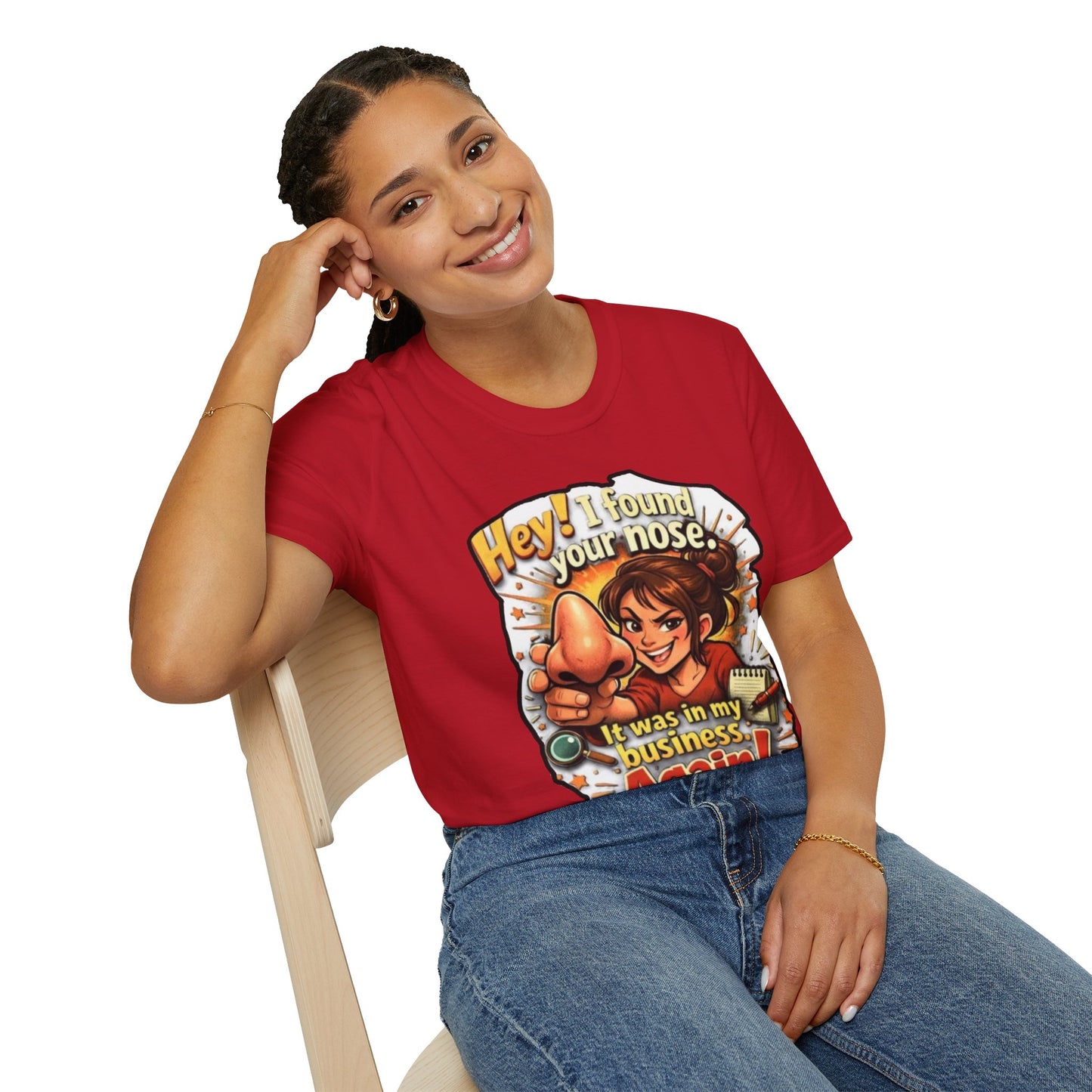 Funny 'I Found Your Nose' T-Shirt — Vintage Cartoon Graphic