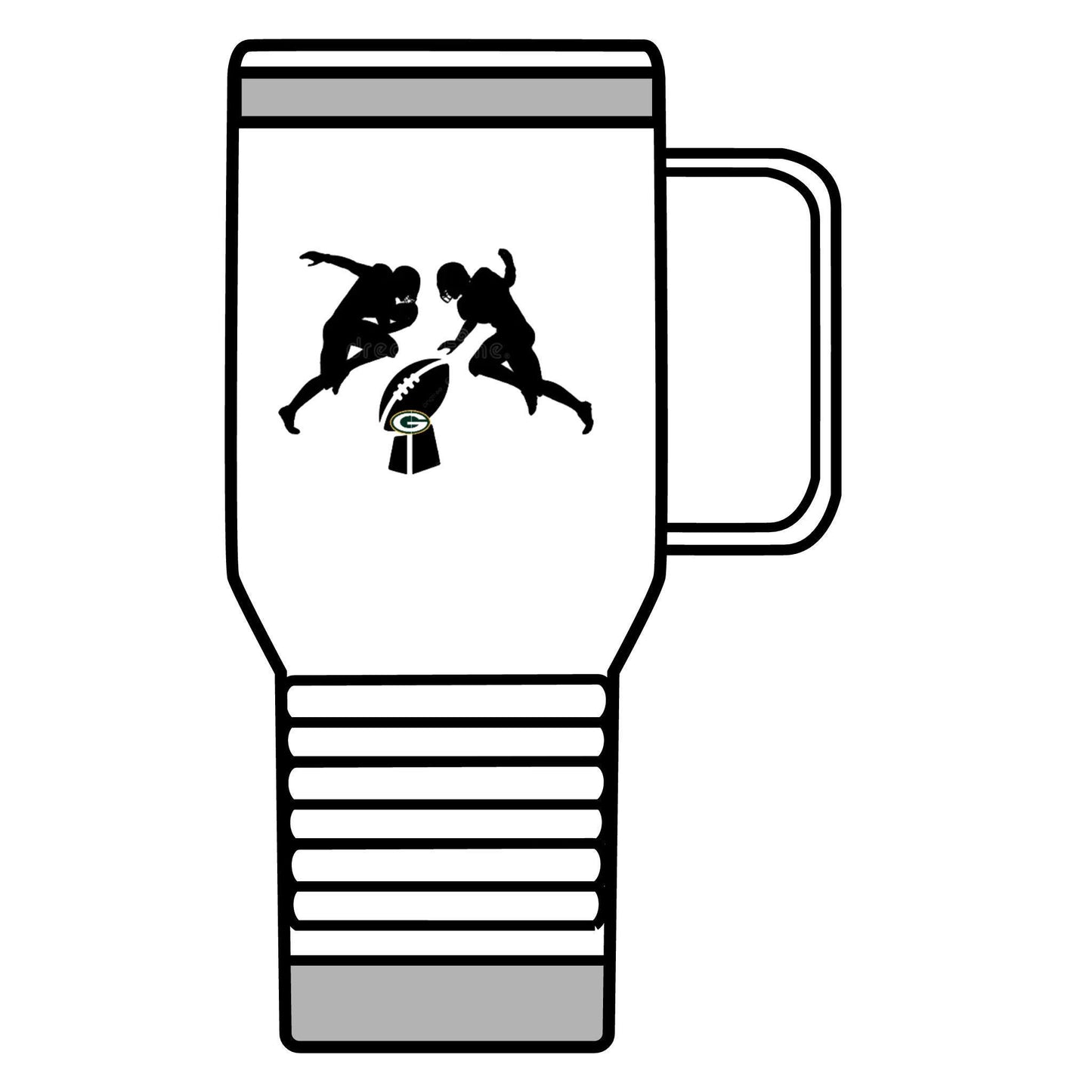 Green Bay Packers Travel Mug - 20oz Football Thermos for Game Day