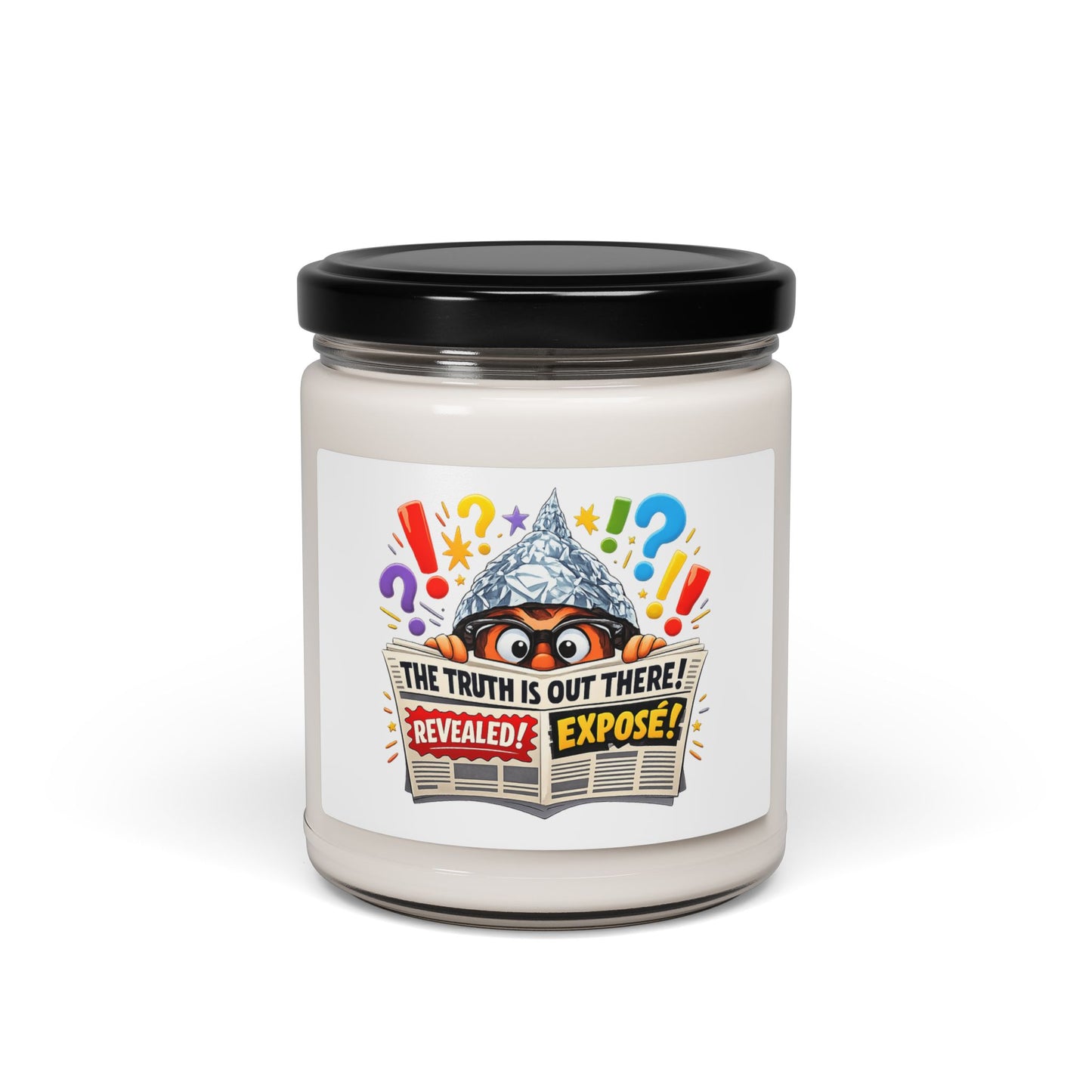 The Truth Is Out There Candle, Soy Jar | funny conspiracy, stamped fact