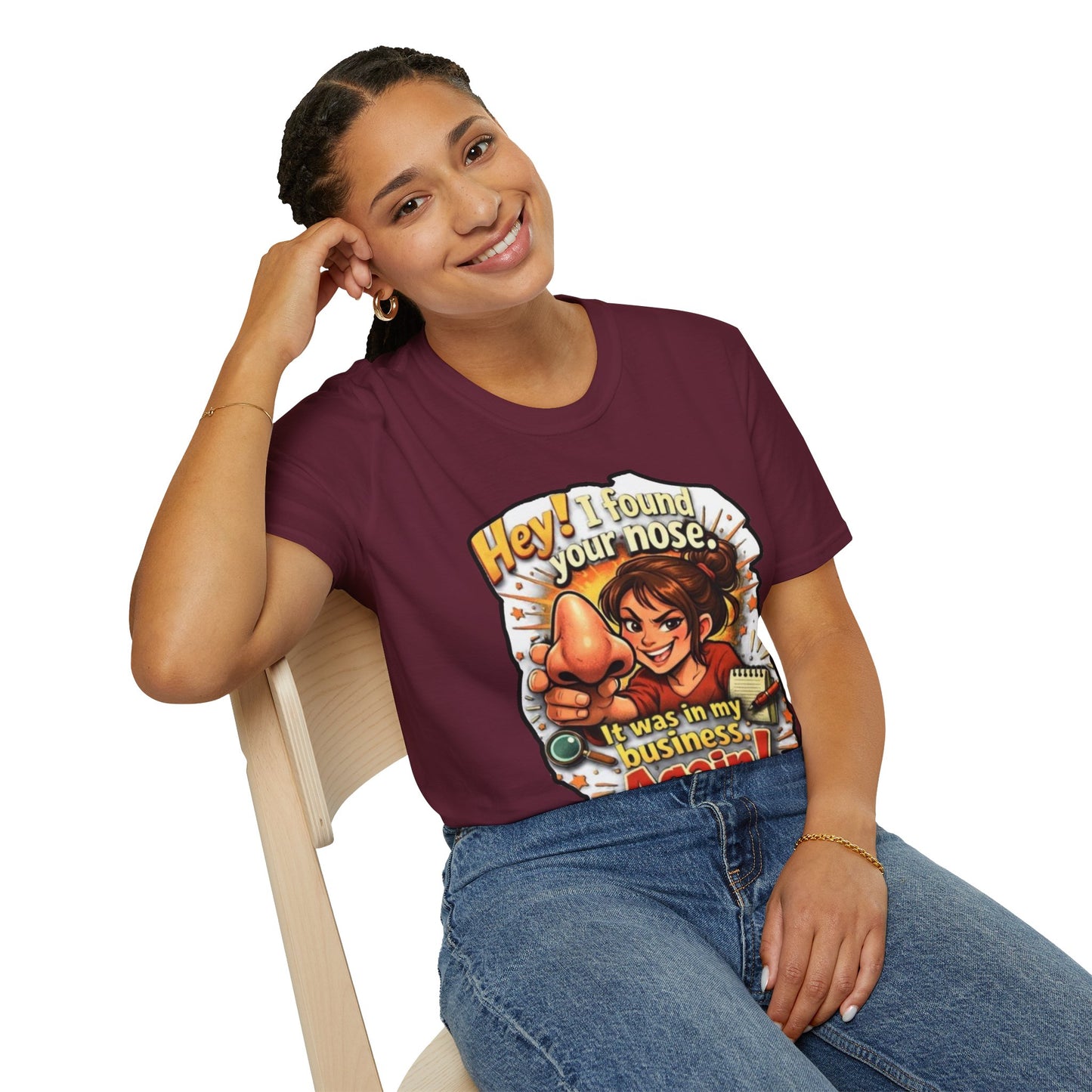 Funny 'I Found Your Nose' T-Shirt — Vintage Cartoon Graphic
