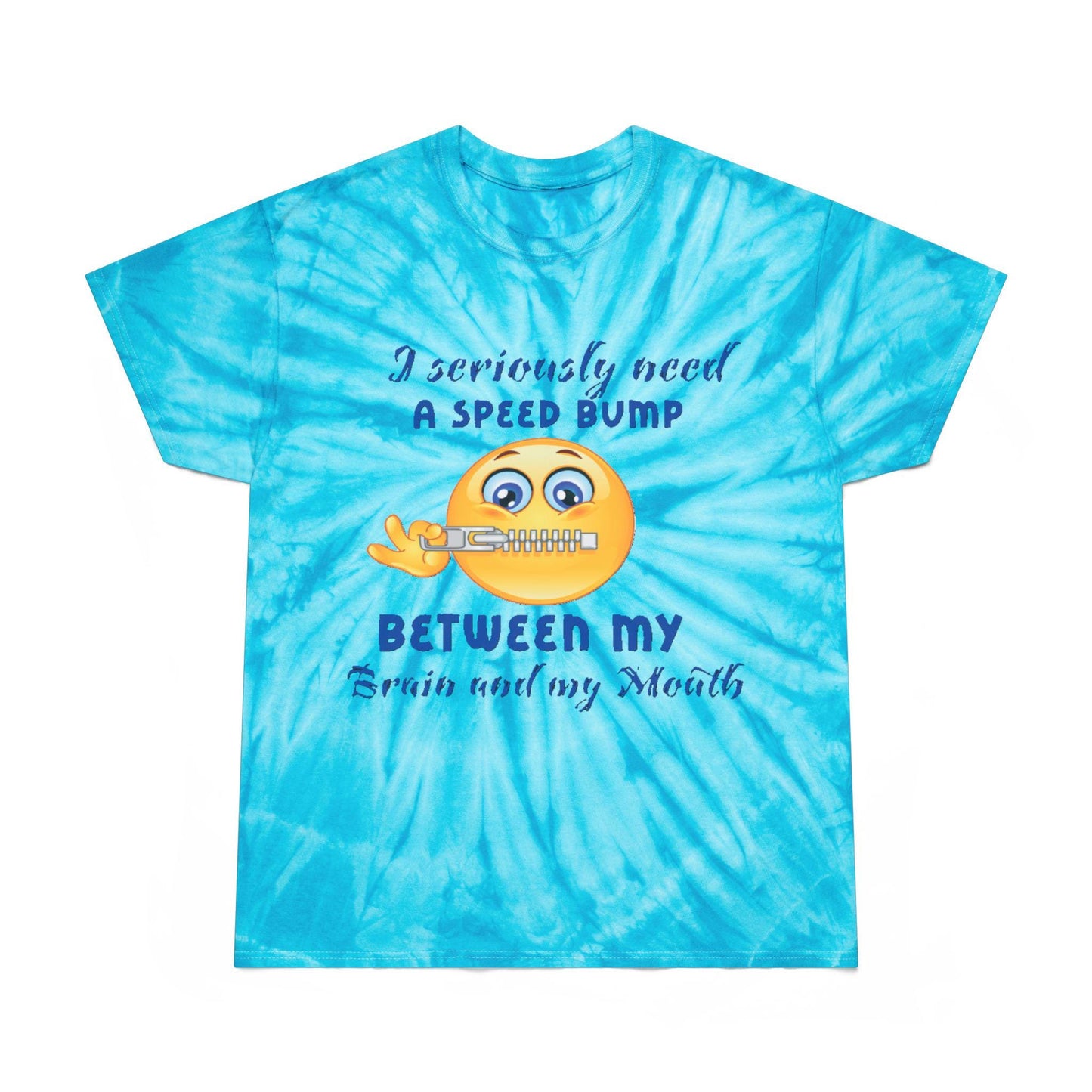 Tie-Dye Tee, Cyclone - Playful 'Need a Speed Bump' Shirt, Funny Tie-Dye T-Shirt, Colorful Cyclone Tee, Unique Graphic Tee, Fun Quote Shirt,