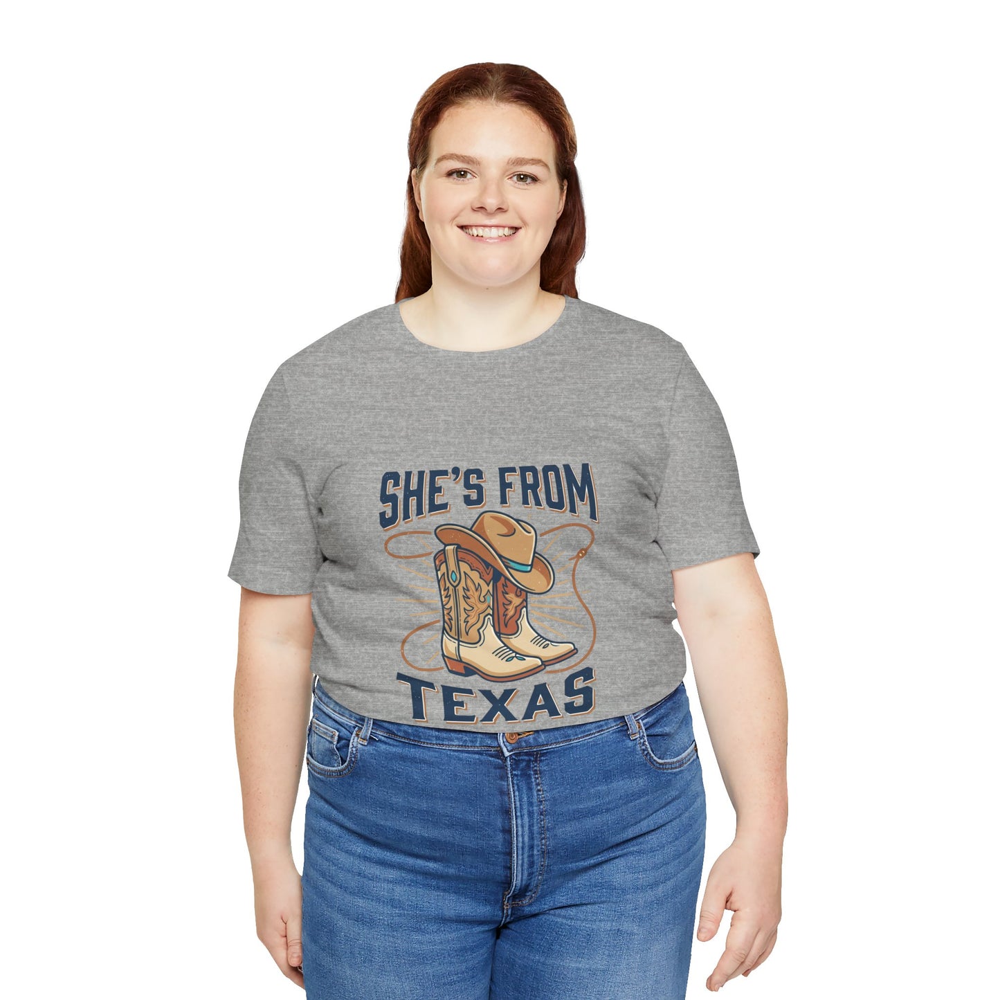 She’s From Texas Tee | Lone Star cowgirl, southern state pride