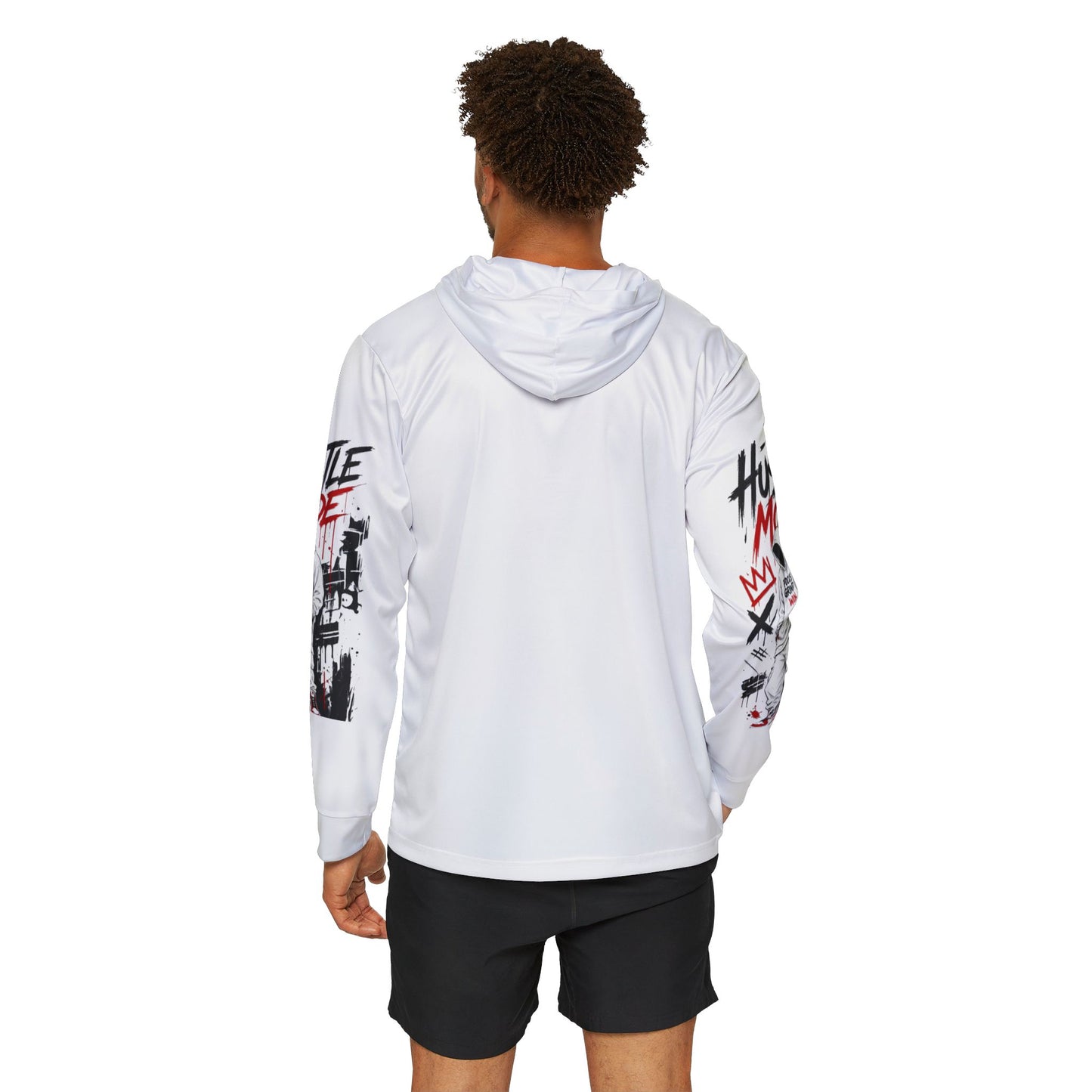 Hustle Mode Graphic Hoodie – Men's Sports Warmup Hoodie