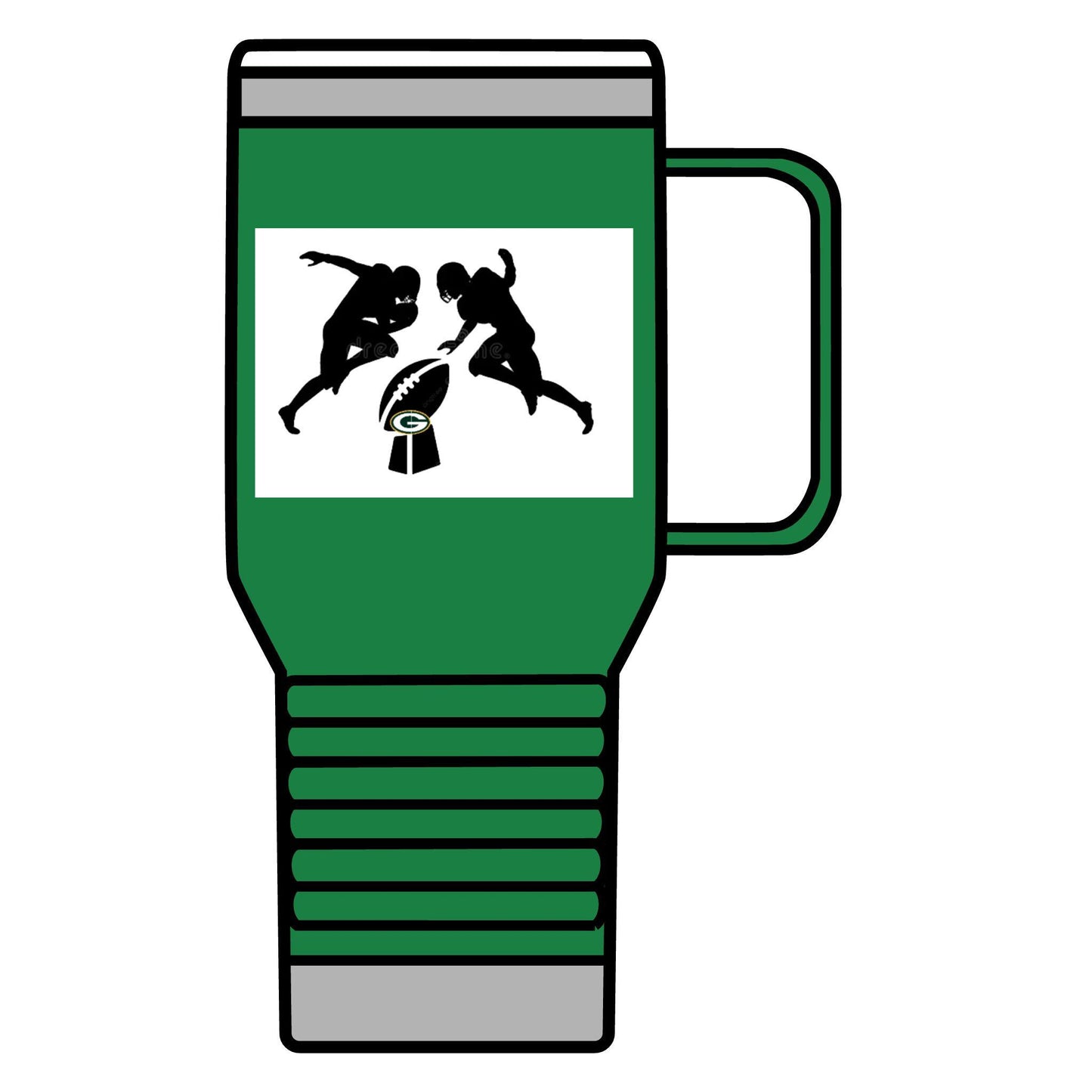 Green Bay Packers Travel Mug - 20oz Football Thermos for Game Day