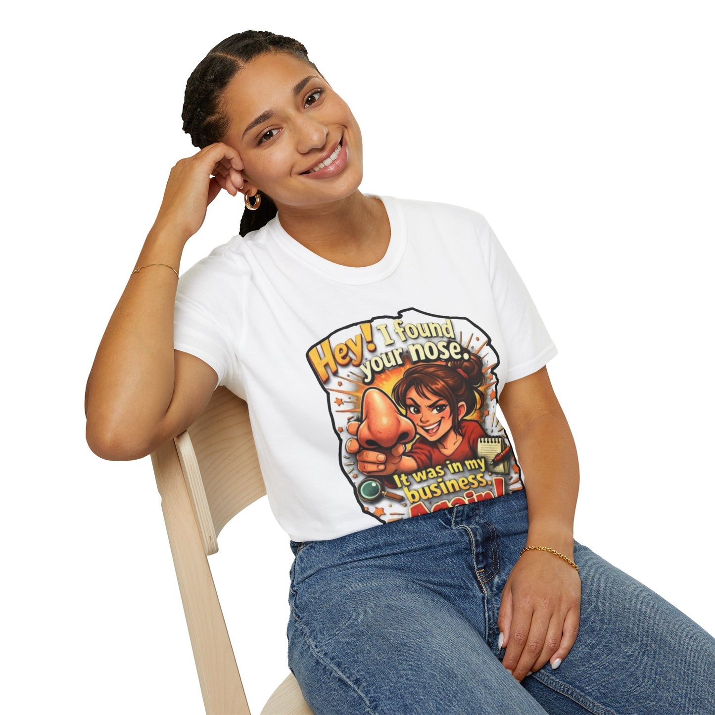 Funny 'I Found Your Nose' T-Shirt — Vintage Cartoon Graphic