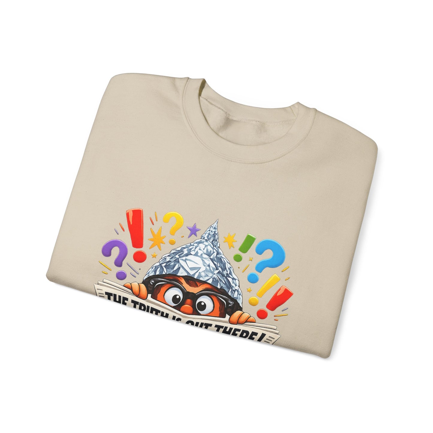 The Truth Is Out There Crewneck Sweatshirt | funny conspiracy, stamped fact