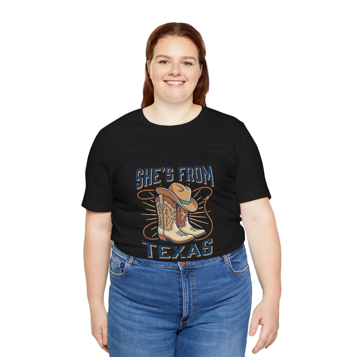 She’s From Texas Tee | Lone Star cowgirl, southern state pride