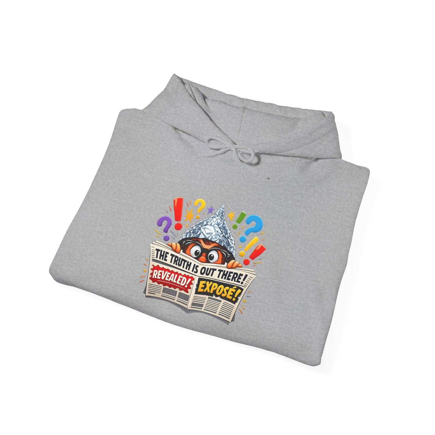 Mundane Mystery 'Exposé' Hoodie | funny conspiracy, stamped fact