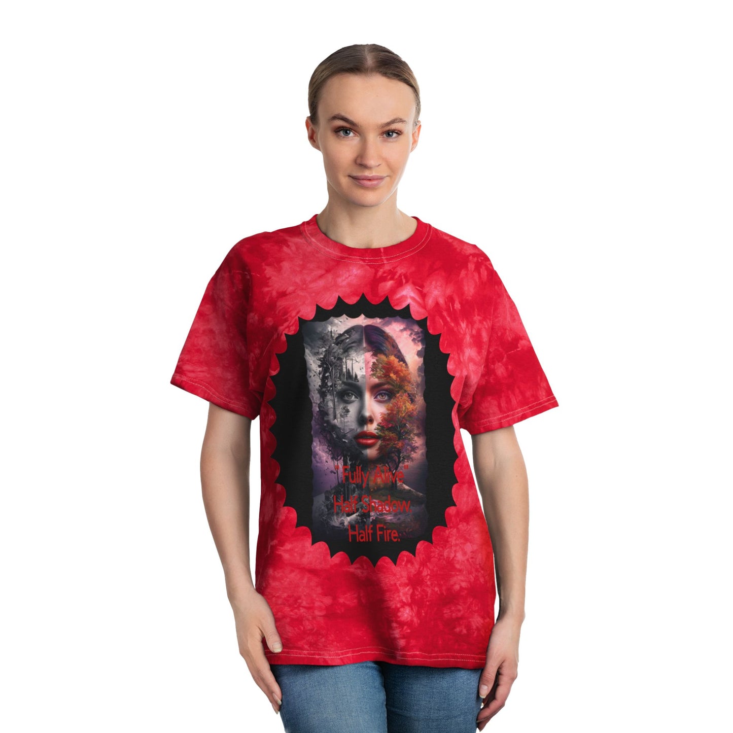 Bohemian Vibe Tie-Dye Tee, Crystal Shirt for Artistic Souls