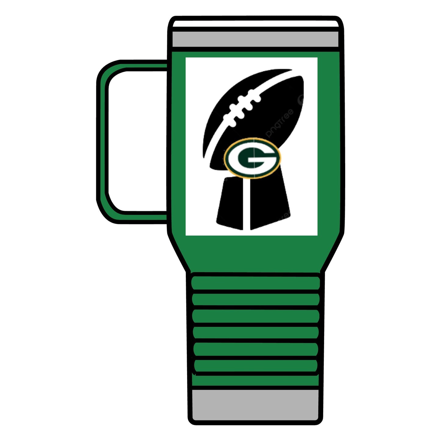 Green Bay Packers Travel Mug - 20oz Football Thermos for Game Day