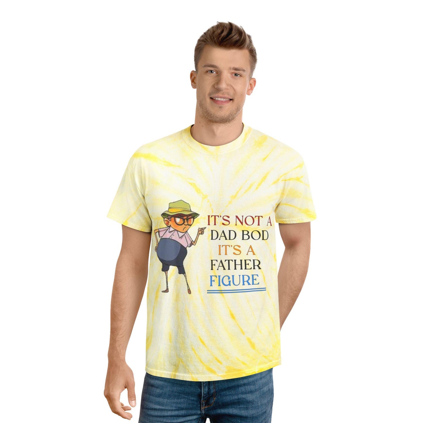 Cyclone Tie-Dye Tee - Unique Gift for Dads, Casual Summer Wear, Gift for Men. Father's Day Present, Trendy Tie-Dye Shirt, Beach Vibes Shirt,