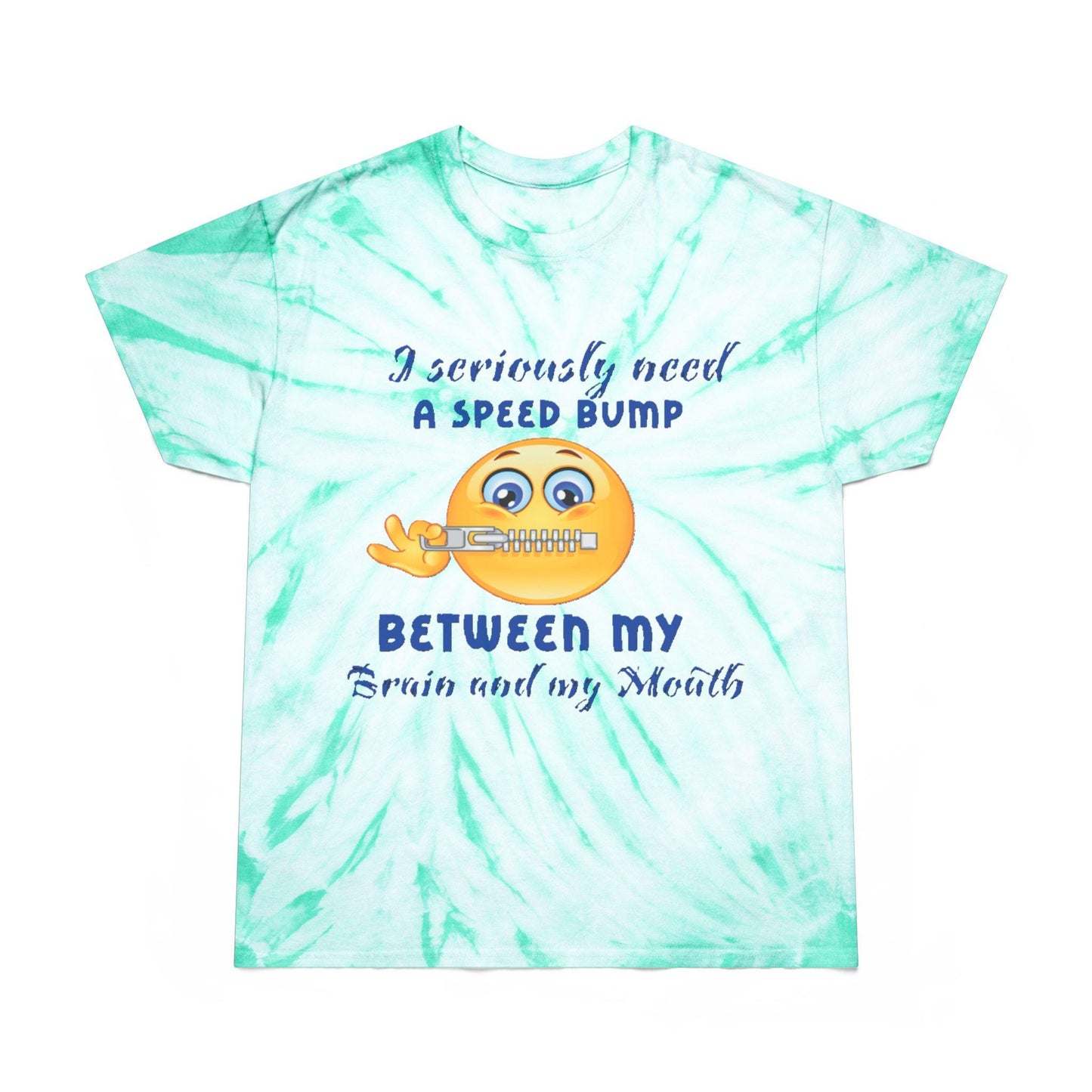 Tie-Dye Tee, Cyclone - Playful 'Need a Speed Bump' Shirt, Funny Tie-Dye T-Shirt, Colorful Cyclone Tee, Unique Graphic Tee, Fun Quote Shirt,