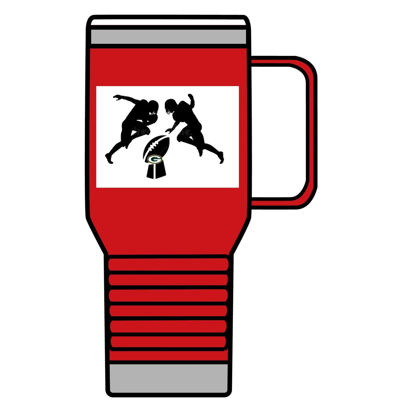 Green Bay Packers Travel Mug - 20oz Football Thermos for Game Day