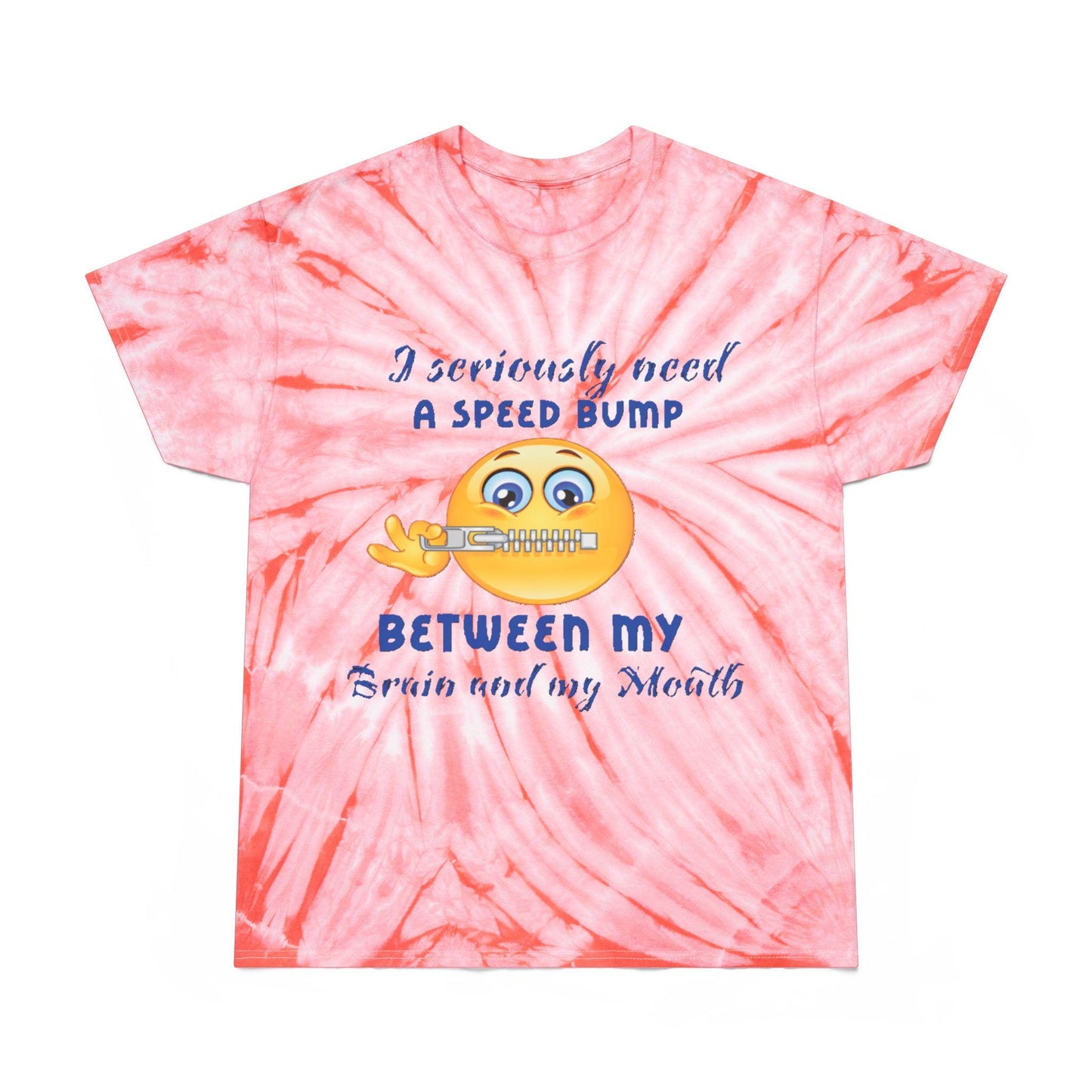 Tie-Dye Tee, Cyclone - Playful 'Need a Speed Bump' Shirt, Funny Tie-Dye T-Shirt, Colorful Cyclone Tee, Unique Graphic Tee, Fun Quote Shirt,