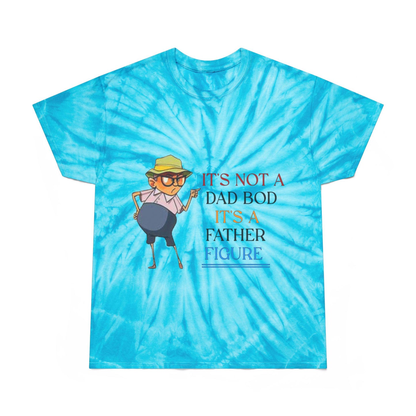 Cyclone Tie-Dye Tee - Unique Gift for Dads, Casual Summer Wear, Gift for Men. Father's Day Present, Trendy Tie-Dye Shirt, Beach Vibes Shirt,